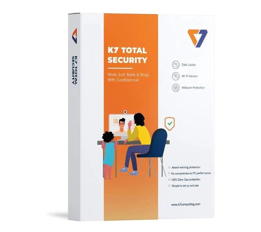 K7 Total Security 3 PC 3 Years